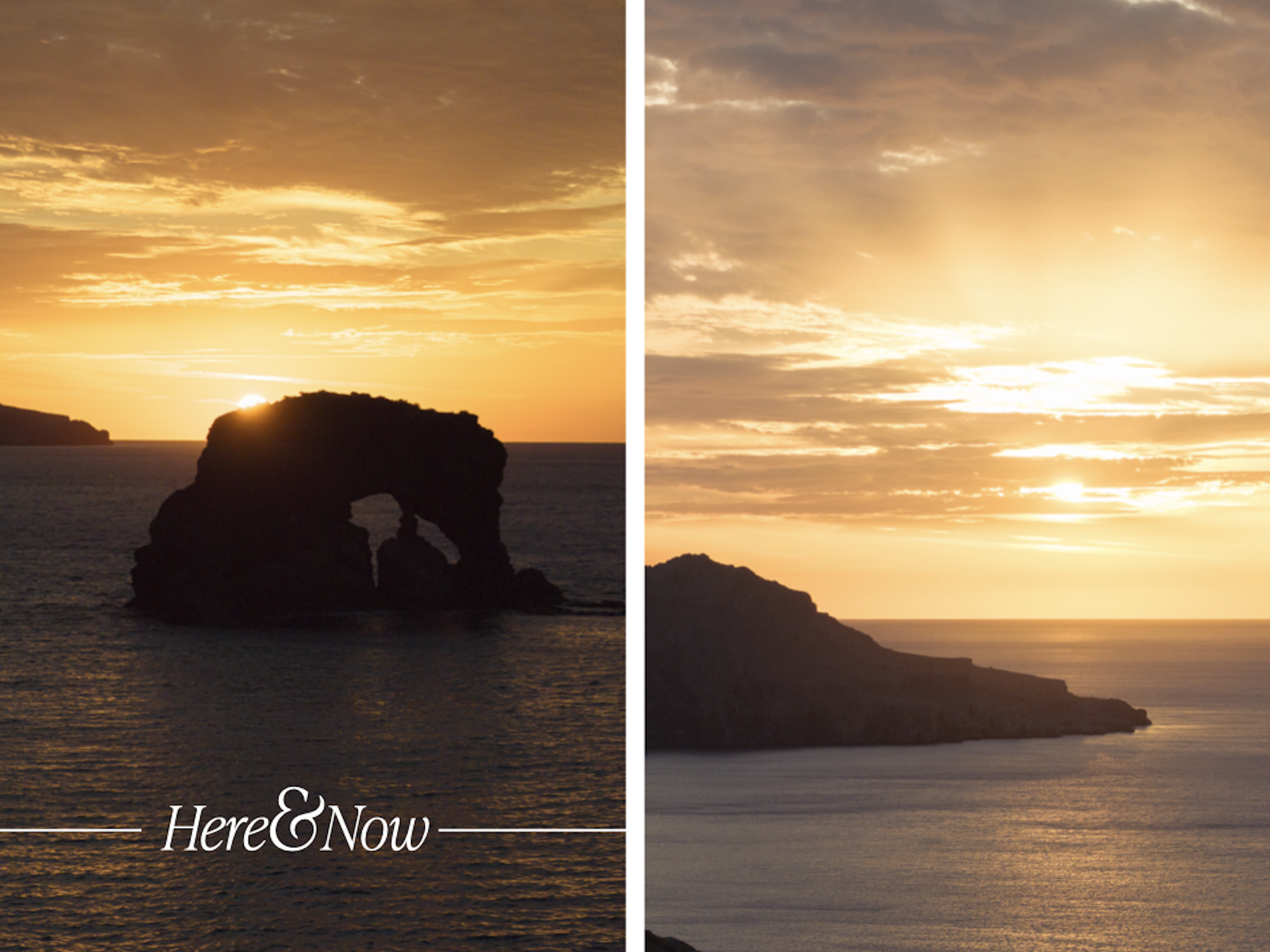 Stunning sunsets over the sea, framed by the mountains