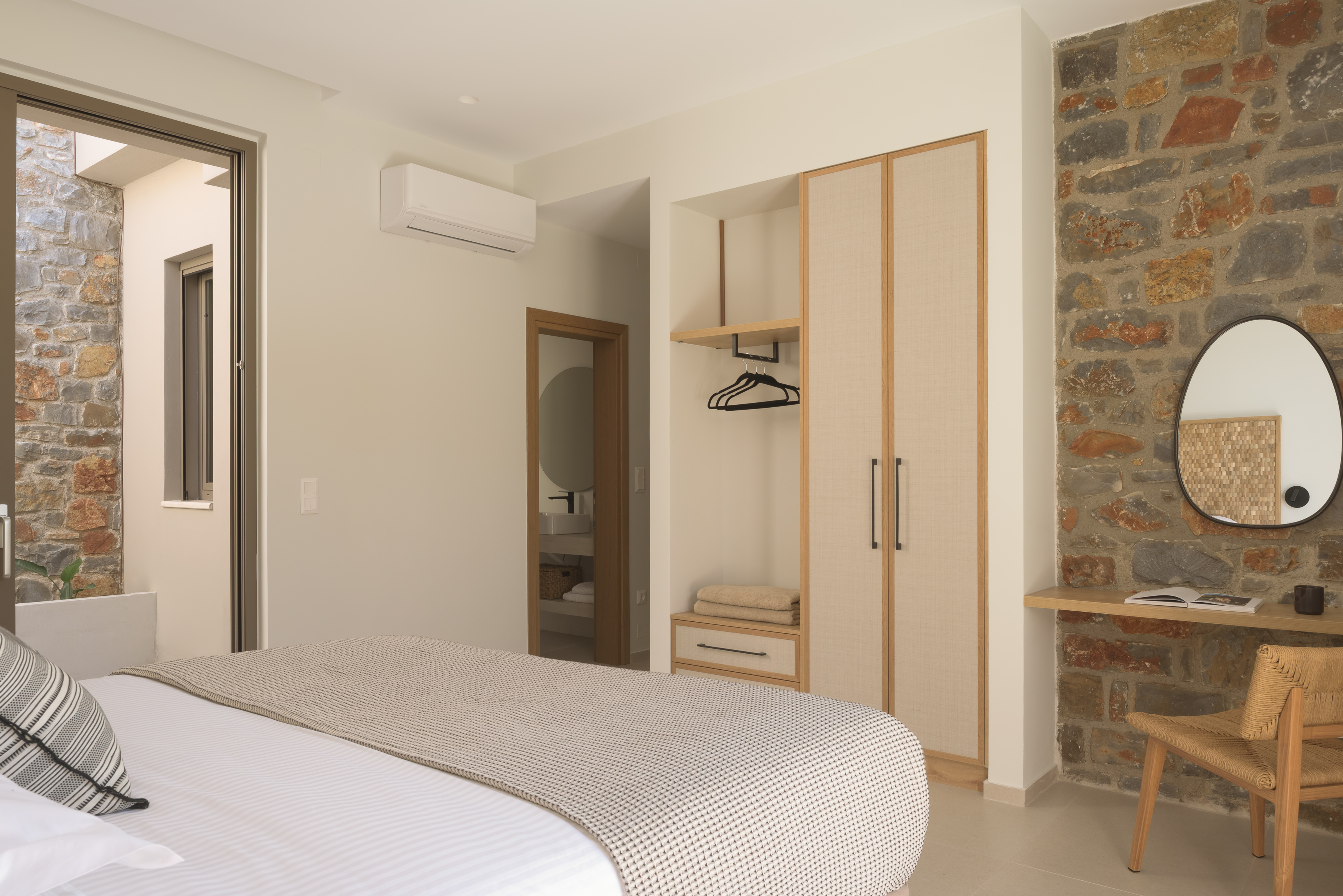 Effortless style and comfort with ample storage in the bedroom.