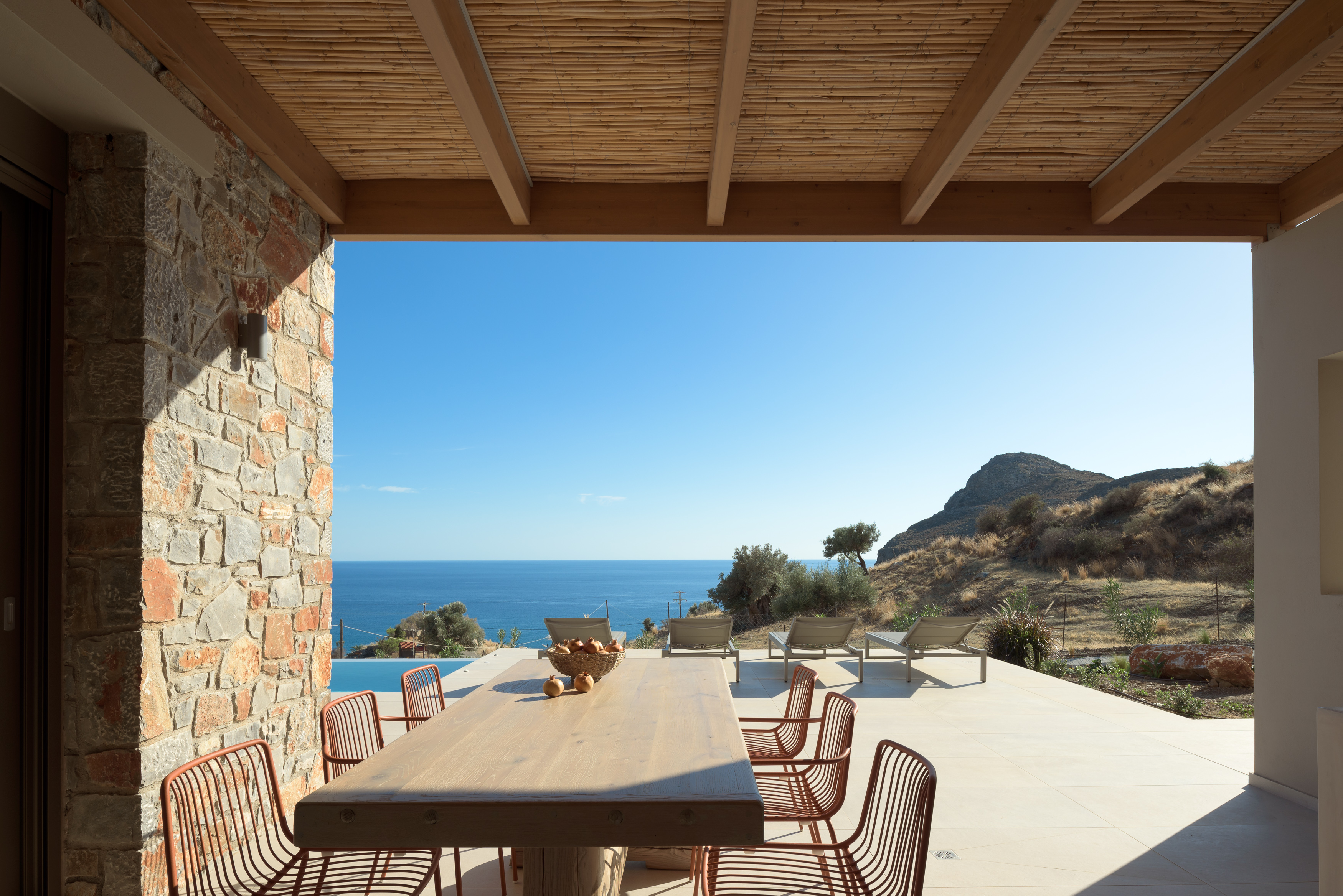 Move life outside on the al fresco dining area.