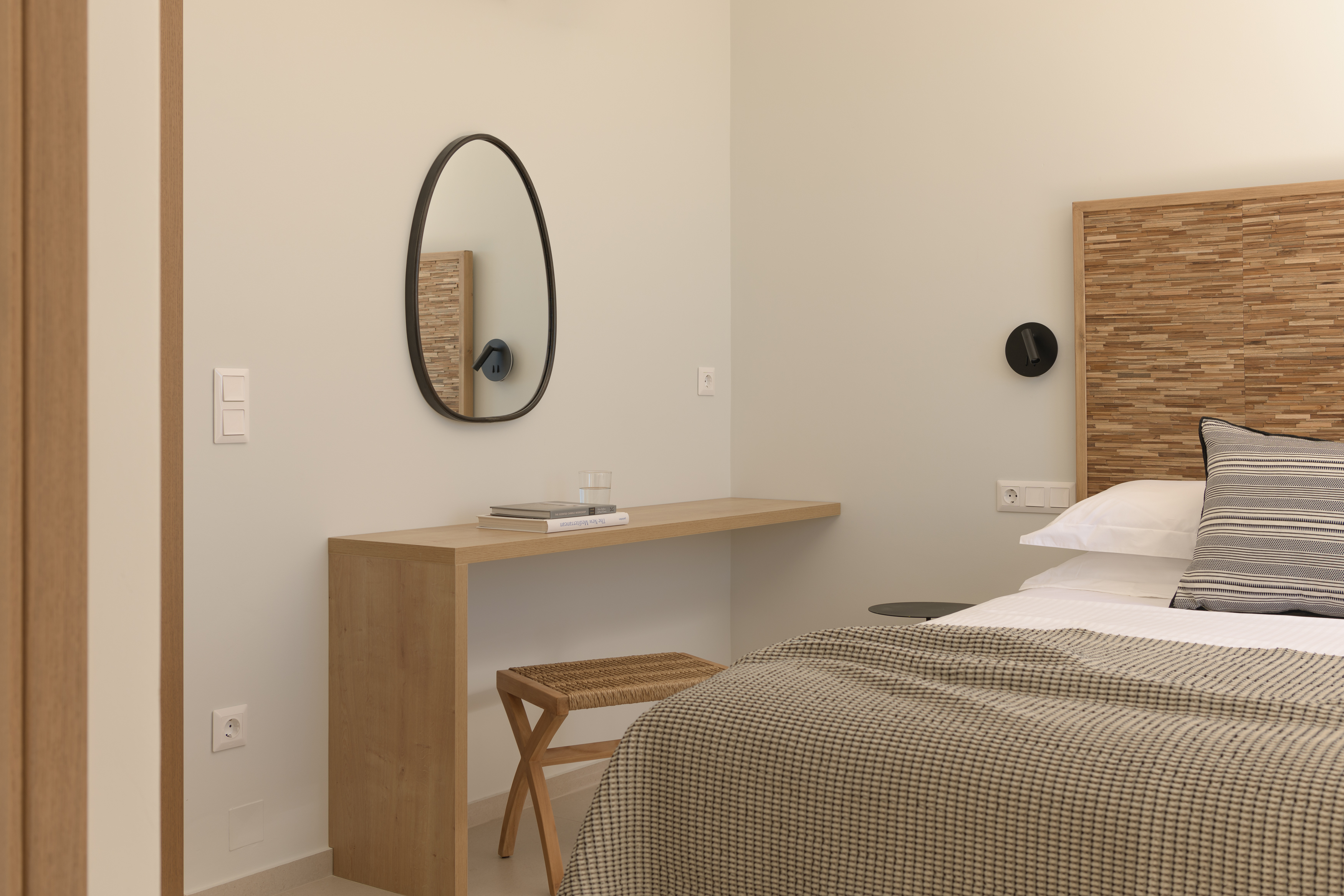 Every detail thoughtfully designed for a tranquil and inviting bedroom atmosphere.