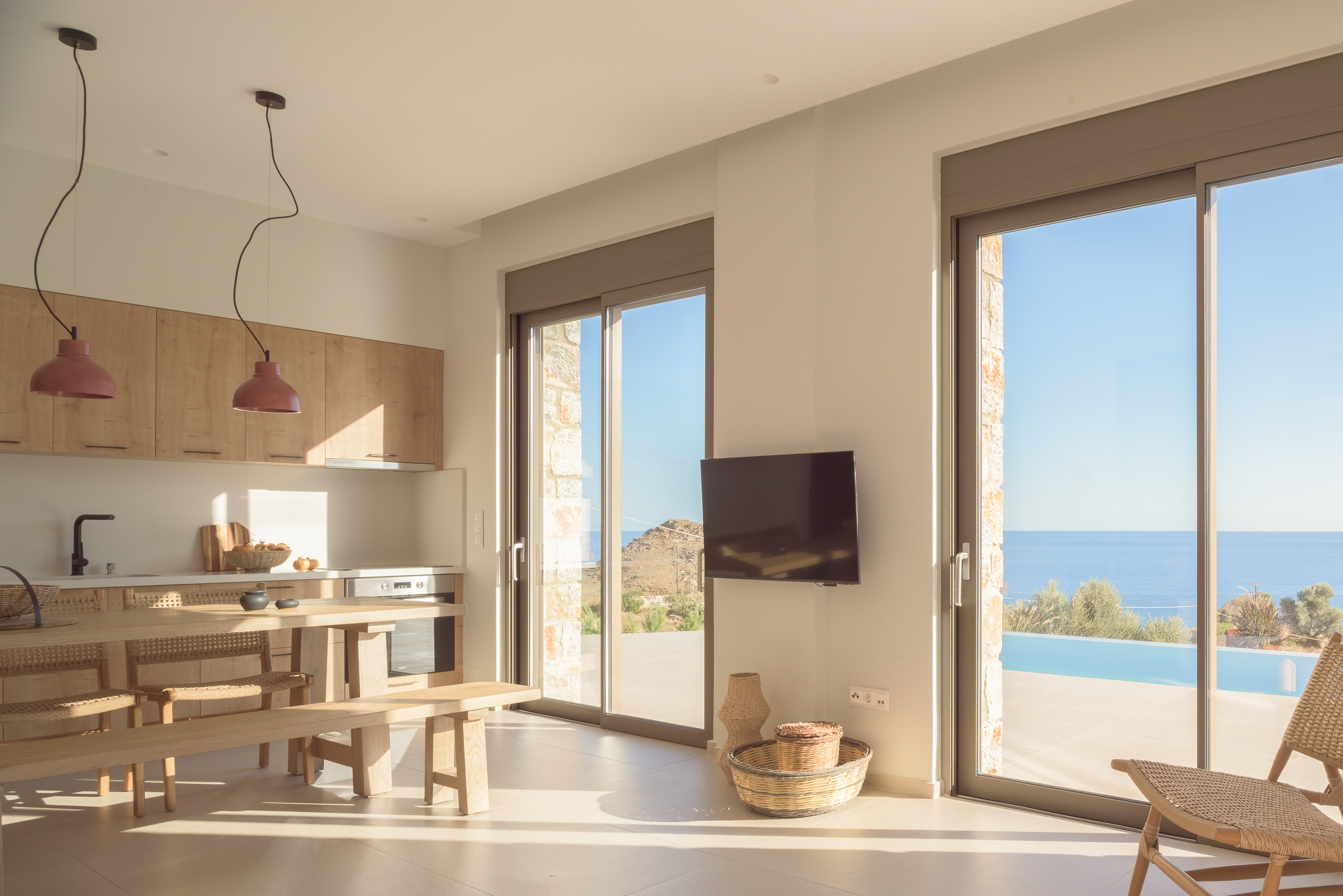 Enjoy the views while preparing a delicious supper.