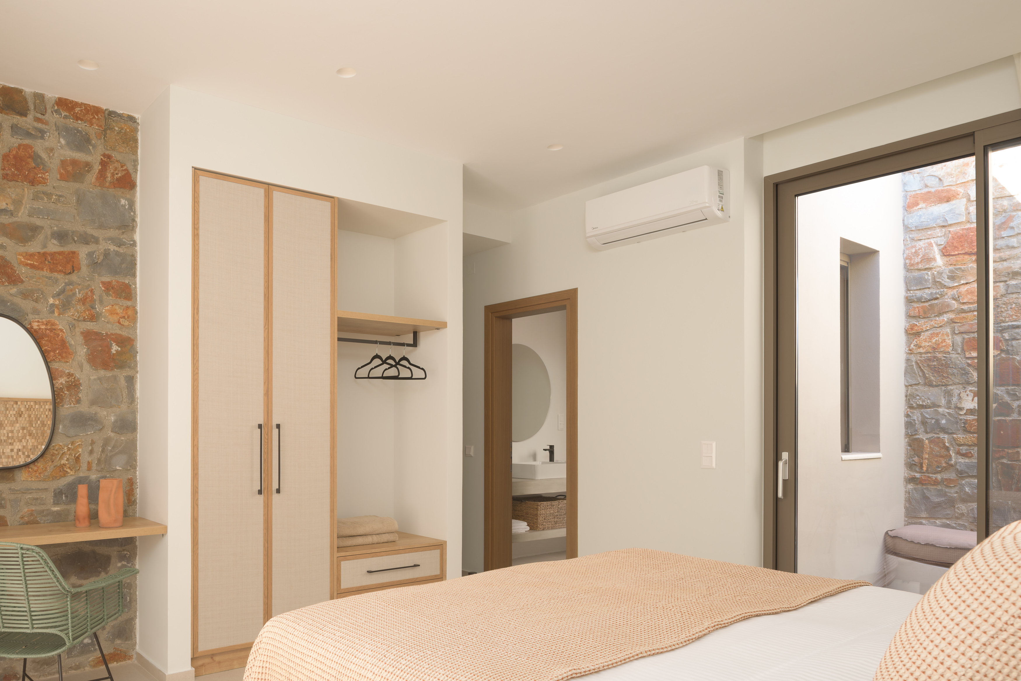 Effortless style and comfort with ample storage in the bedroom.